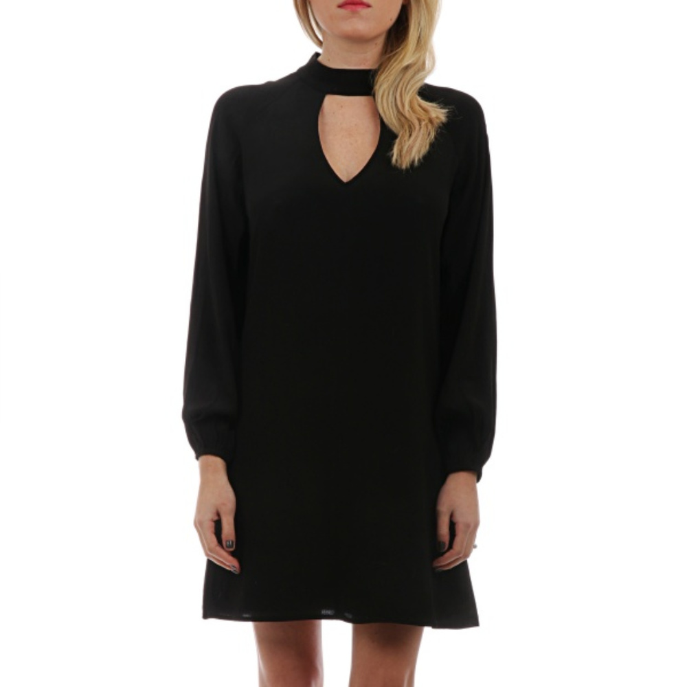 Backless High Neck Dress